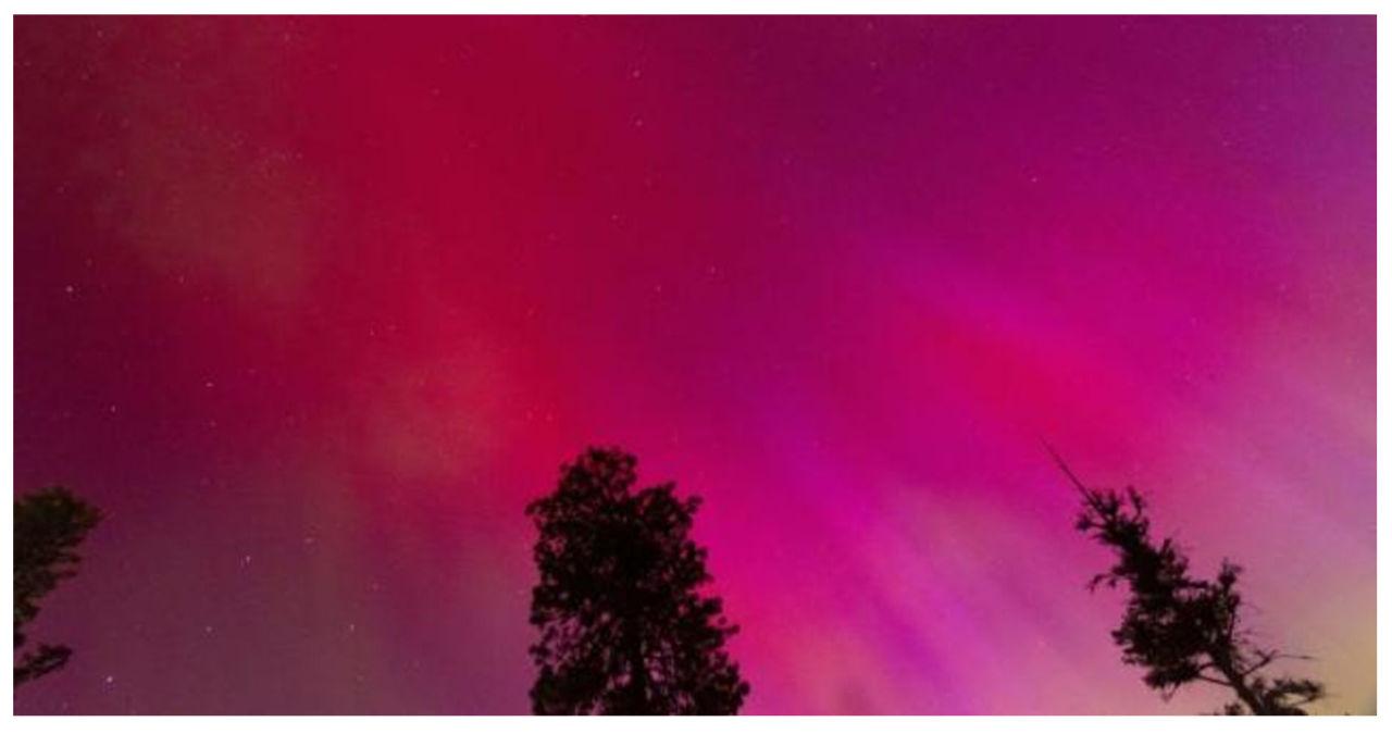 The location to observe the solar storm on Monday night