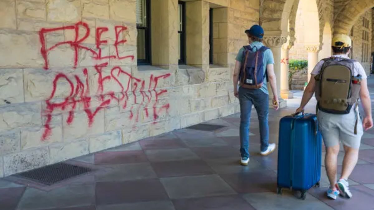 Stanford University President's office briefly occupied by pro